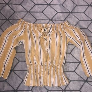 Off the Shoulder Dress Shirt